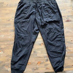Calla Womens Mid Rise Joggers XXL Black Gym Errands Runner Sports Activities NEW